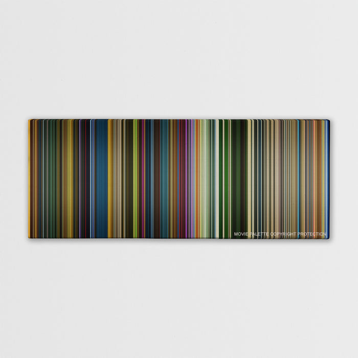 X-Men: Apocalypse color palette canvas print: thousands of thin vertical stripes of color