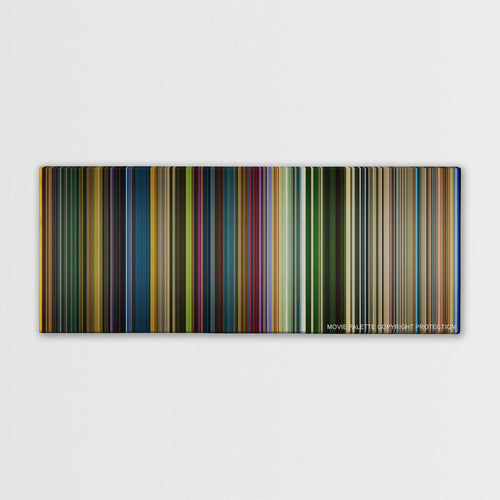 X-Men: Apocalypse color palette canvas print: thousands of thin vertical stripes of color