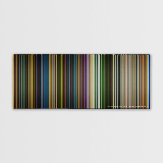X-Men: Apocalypse color palette canvas print: thousands of thin vertical stripes of color