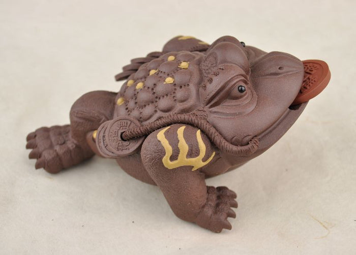 Yixing Clay "Jin Chan" Tea Mascot Statue for Gong fu Cha tea table | Yunnan Sourcing Tea Shop