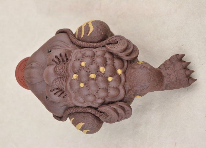 Yixing Clay "Jin Chan" Tea Mascot Statue for Gong fu Cha tea table | Yunnan Sourcing Tea Shop