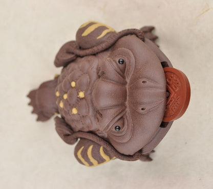 Yixing Clay "Jin Chan" Tea Mascot Statue for Gong fu Cha tea table | Yunnan Sourcing Tea Shop