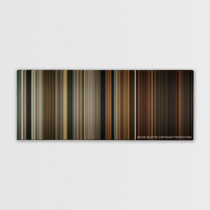 Zombieland color palette canvas print: thousands of thin vertical stripes of color