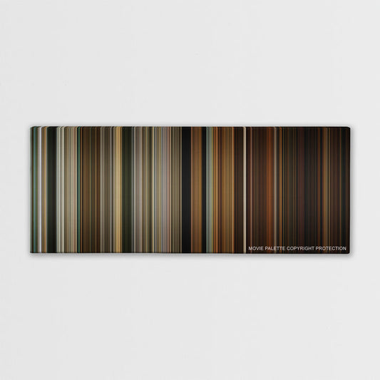 Zombieland color palette canvas print: thousands of thin vertical stripes of color